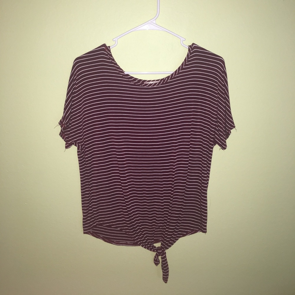 Red Stripped Top